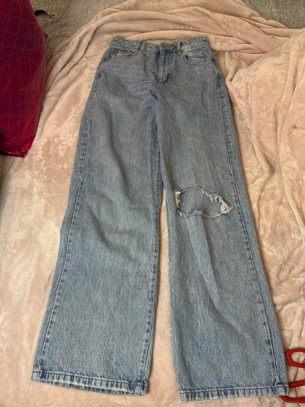 68 ~ Garage Wide-Leg Distressed Jeans - Picture 2 of 5